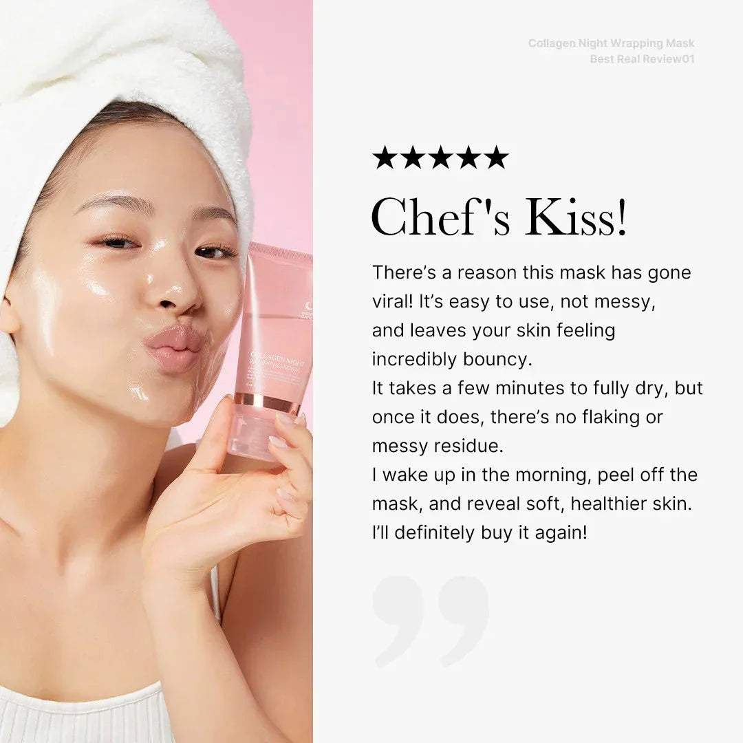 Korean Collagen Night Wrapping Peel-Off Mask | Buy 1 get 1 free