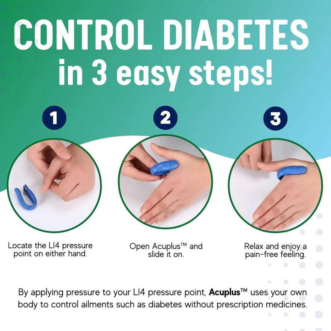 Sugar Control LI4 Acupressure Point Clip (BUY 1 GET 3 FREE)