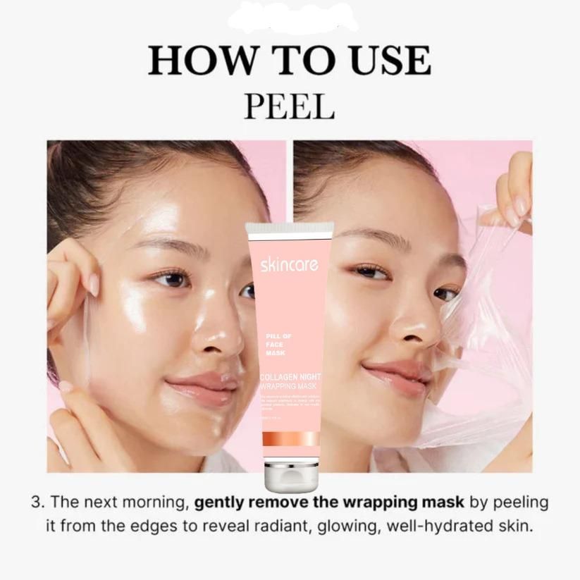 Korean Collagen Night Wrapping Peel-Off Mask | Buy 1 get 1 free