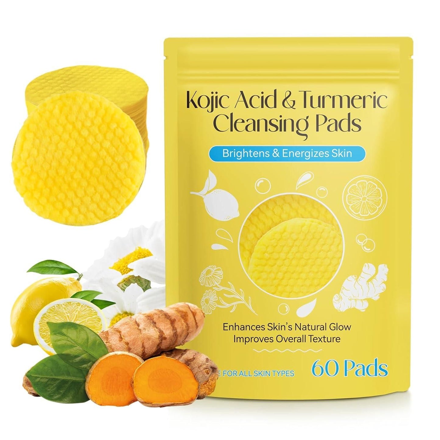 Turmeric Kojic Acid Cleansing Pads (Pack of 20 pcs)