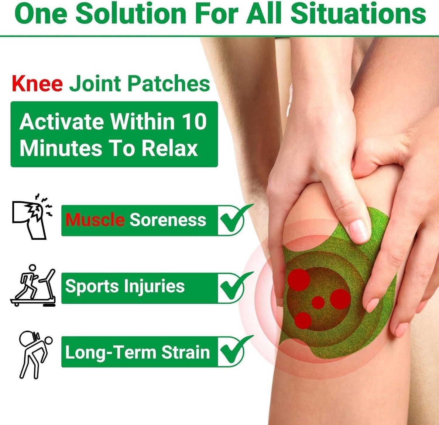 Herbal Heat Knee Patches for Instant and long lasting Relief