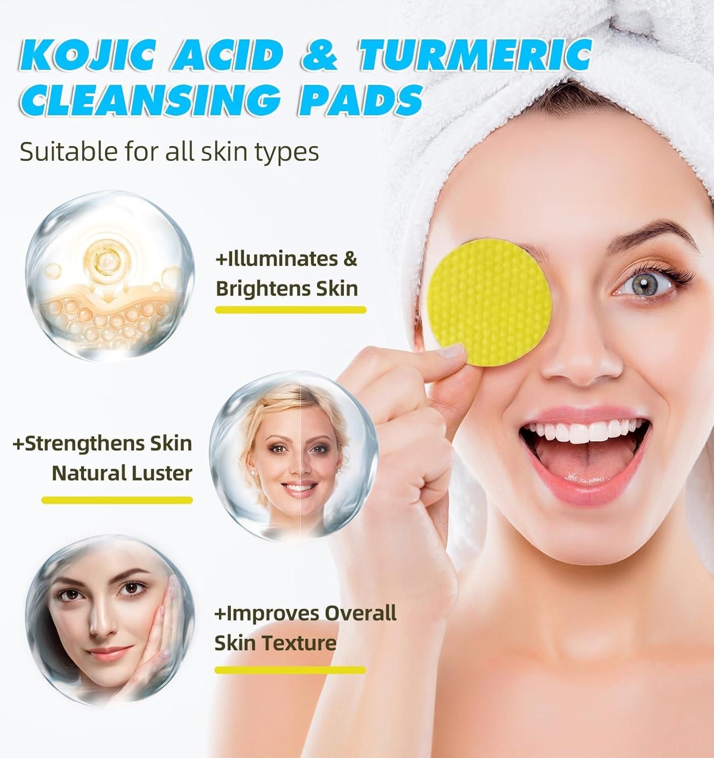 Turmeric Kojic Acid Cleansing Pads (Pack of 20 pcs)