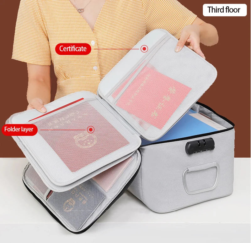 Waterproof Portable Document Storage Bag Travel Organizer